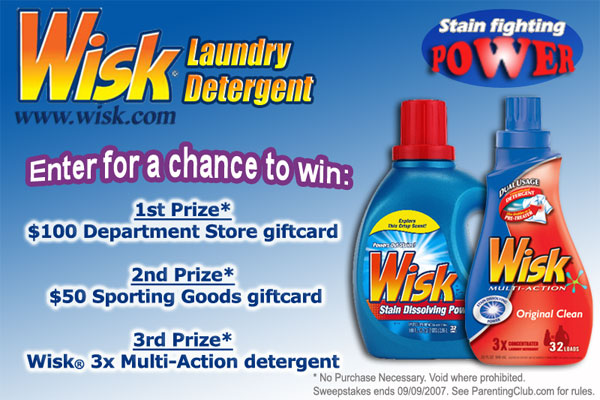 Wisk Giveaway -  Enter for a chance to win!